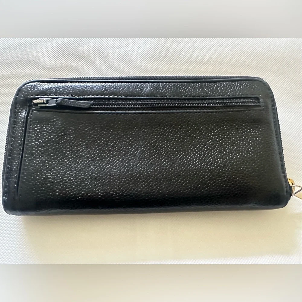 Chanel Caviar Zip Around Wallet